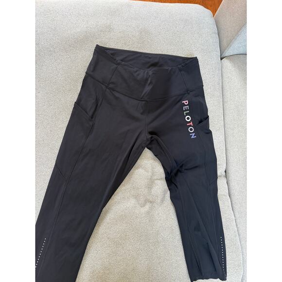 Lululemon x Peloton High Rise Black Leggings Womens Size 12 - Picture 2 of 5